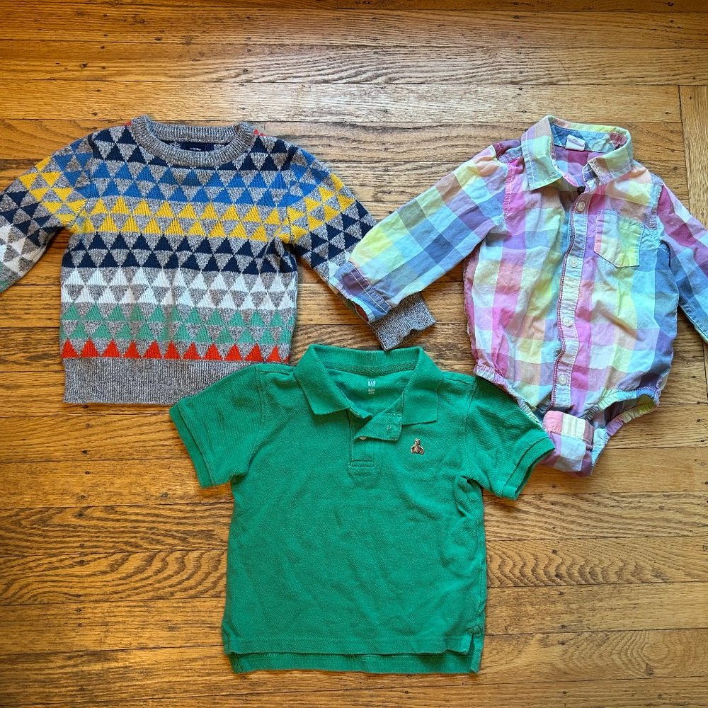 Gap Baby Lot - Sweater, Polo, Button Up